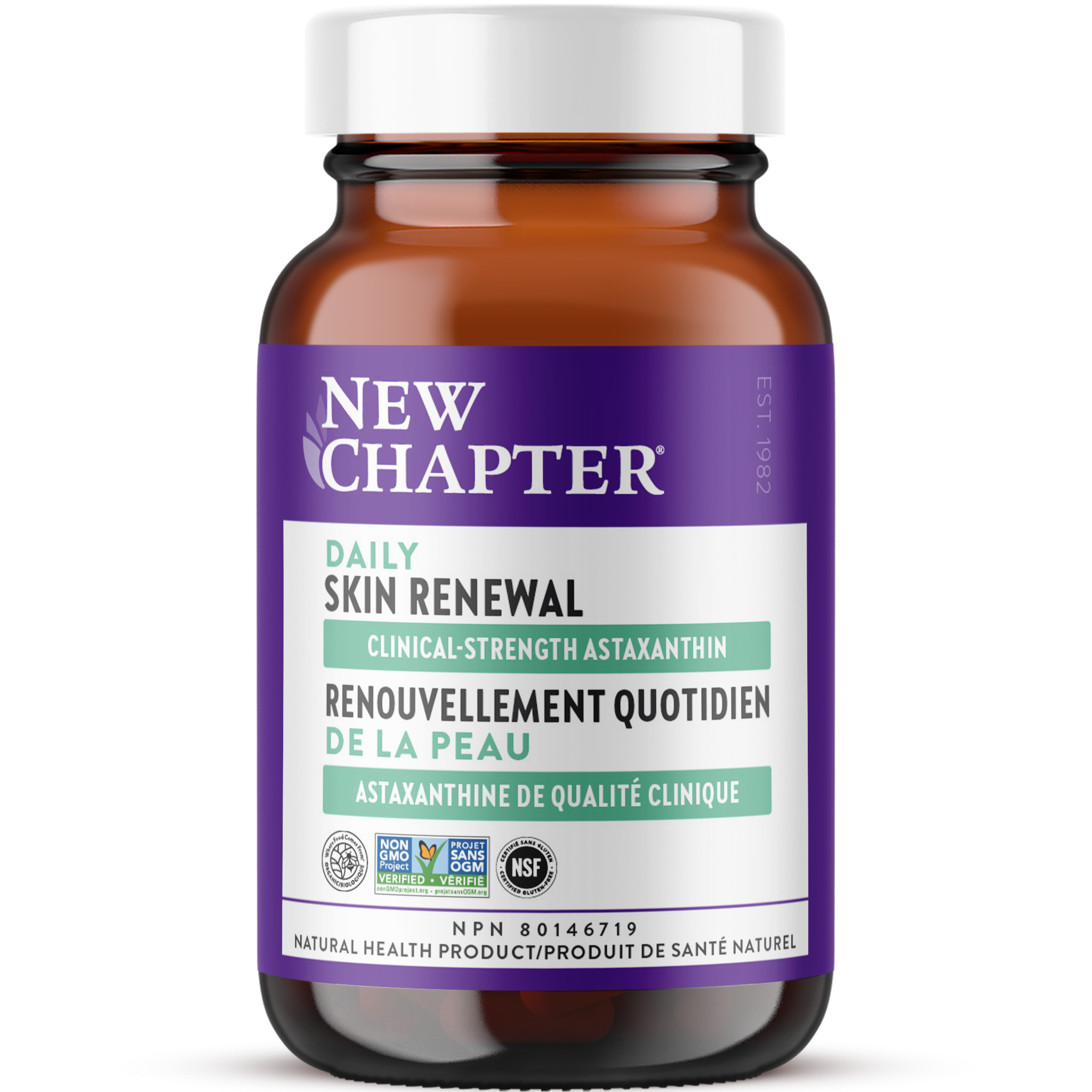 New Chapter Daily Skin Renewal Bottle Critical Strength Astaxanthin