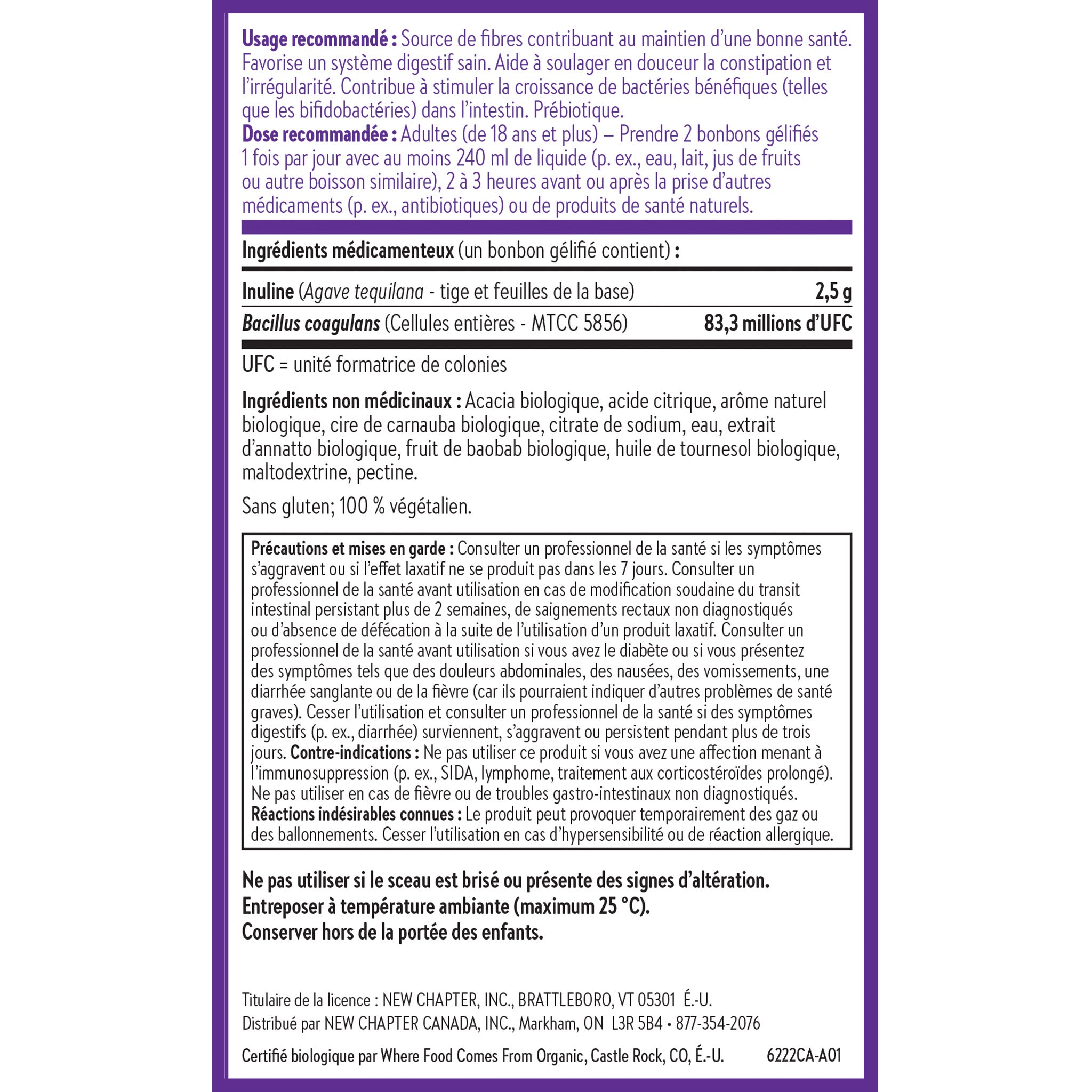 Medicinal and Non-Medicinal Ingredients, Recommended Dose: Adults 18 and over 2 gummies. Take with at least 240 milliliters of liquid. take at least 2-3 hours before or after taking other medications