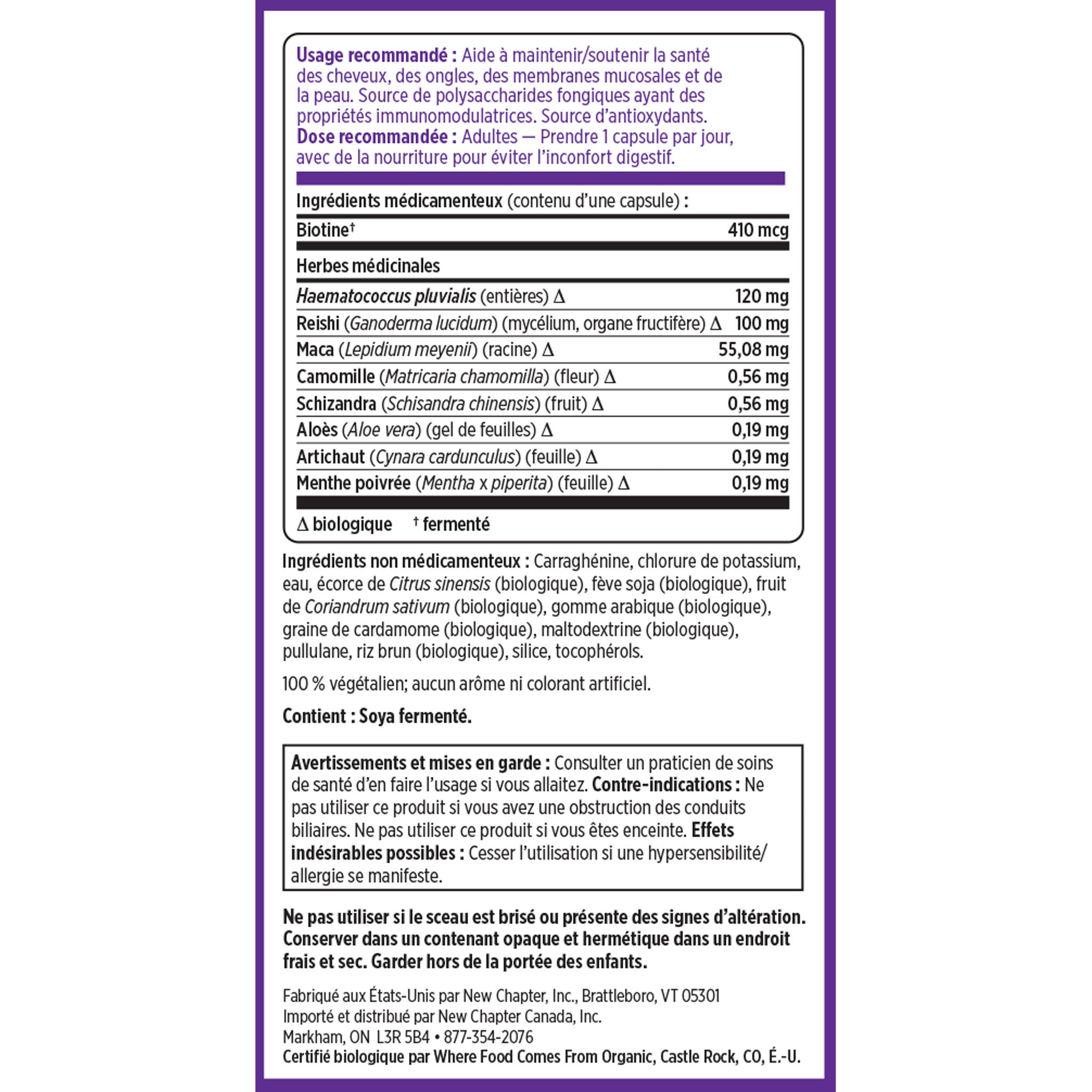 Supplement Facts
C41