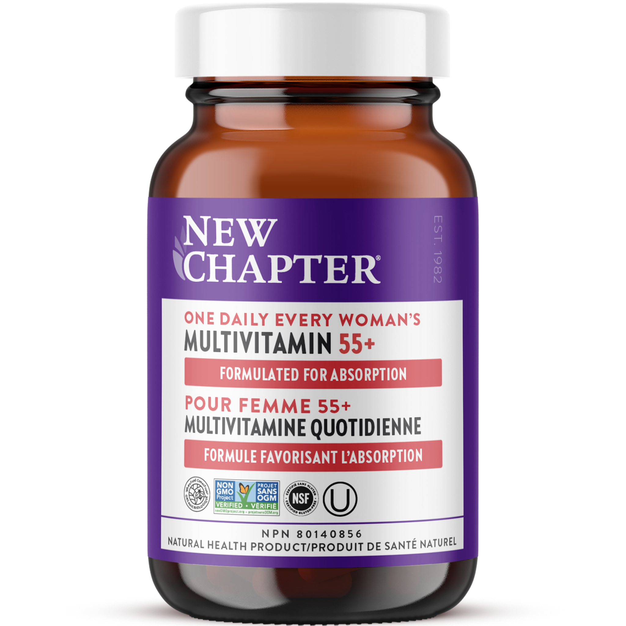 New Chapter One Daily Every Woman's Multivitamin 55+ Bottle