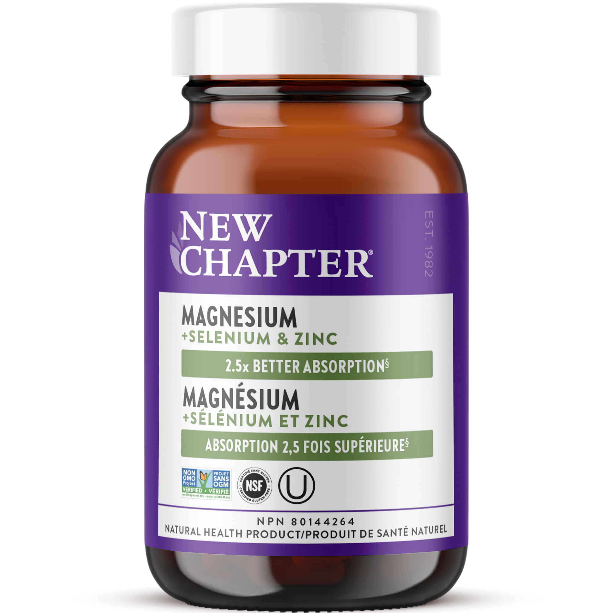 New Chapter Magnesium + Selenium & Zinc Bottle