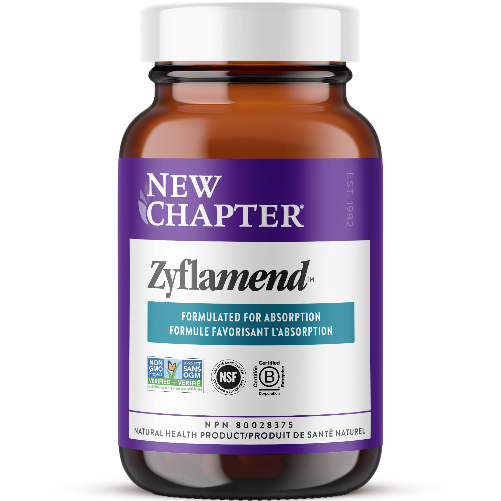New Chapter Zyflamend Formulated for Absorption, Non-GMO Projected Verified, NSF Certified Gluten Free, B Corp Certified